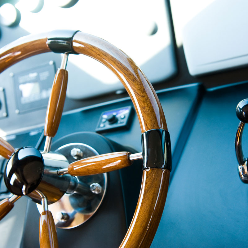 Yacht steering wheel